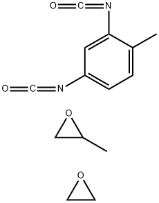 옥시란,메틸-,2,4-디이소시아네이토-1-메틸벤젠및옥시란중합체 구조식 이미지