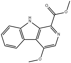 4-Methoxy-1-Methoxycarbonyl-beta-carboline 구조식 이미지