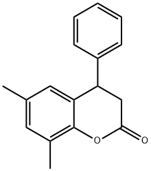 2H-1-Benzopyran-2-one, 3,4-dihydro-6,8-diMethyl-4-phenyl- 구조식 이미지
