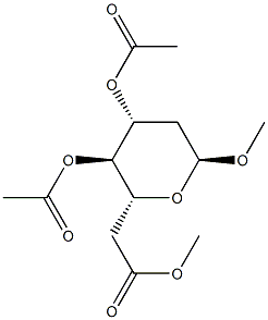 1-O-메틸-2-데옥시-α-D-릭소-헥소피라노스3,4,6-트리아세테이트 구조식 이미지
