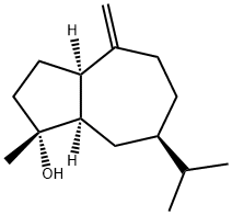(1R,3aα,8aα)-Decahydro-1-methyl-4-methylene-7β-isopropylazulen-1-ol 구조식 이미지