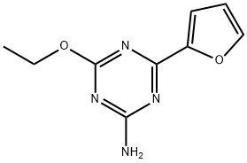1,3,5-Triazin-2-amine,4-ethoxy-6-(2-furanyl)-(9CI) Structure