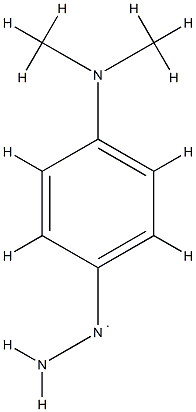 Hydrazyl,  1-[4-(dimethylamino)phenyl]-  (9CI) Structure