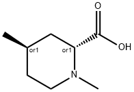 2-Piperidinecarboxylicacid,1,4-dimethyl-,(2R,4R)-rel-(9CI) 구조식 이미지