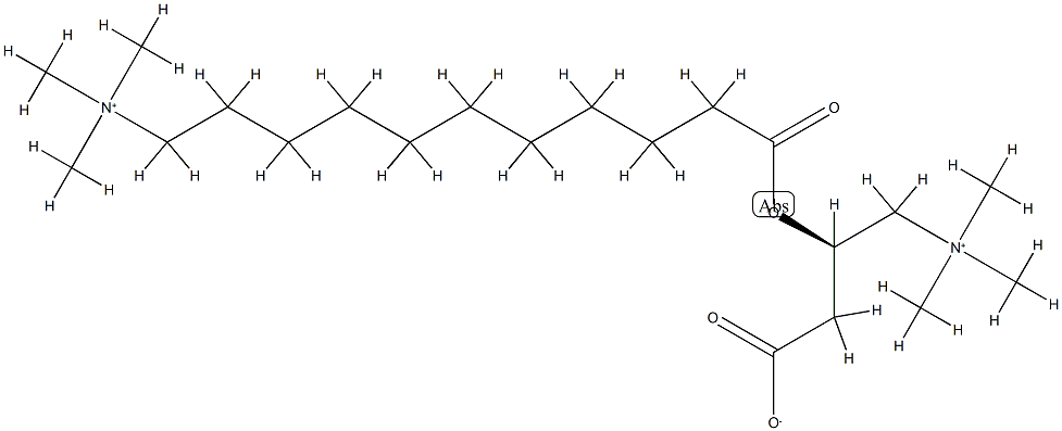 11-trimethylaminoundecanoyl-L-carnitine 구조식 이미지