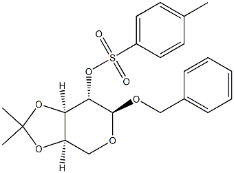 Benzyl 3-O,4-O-isopropylidene-α-D-arabinopyranoside (4-methylbenzenesulfonate) Structure