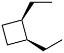 1α,2β-Diethylcyclobutane Structure