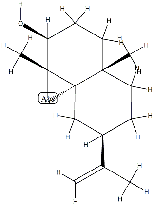 (1aR,8aS)-Octahydro-1aβ,4aβ-dimethyl-7β-isopropenyl-3H-naphth[1,8a-b]oxiren-2β-ol 구조식 이미지