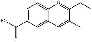 6-Quinolinecarboxylicacid,2-ethyl-3-methyl-(9CI) 구조식 이미지