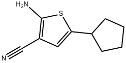 3-Thiophenecarbonitrile,2-amino-5-cyclopentyl-(9CI) Structure