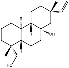 (1R,4bβ,10aβ)-7α-Ethenyltetradecahydro-8aα-hydroxy-1,4aα,7-trimethyl-1-phenanthrenemethanol 구조식 이미지