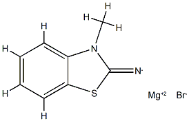 Magnesium, bromo(3-methyl-2(3H)-benzothiazoliminato-N2)- (9CI) 구조식 이미지