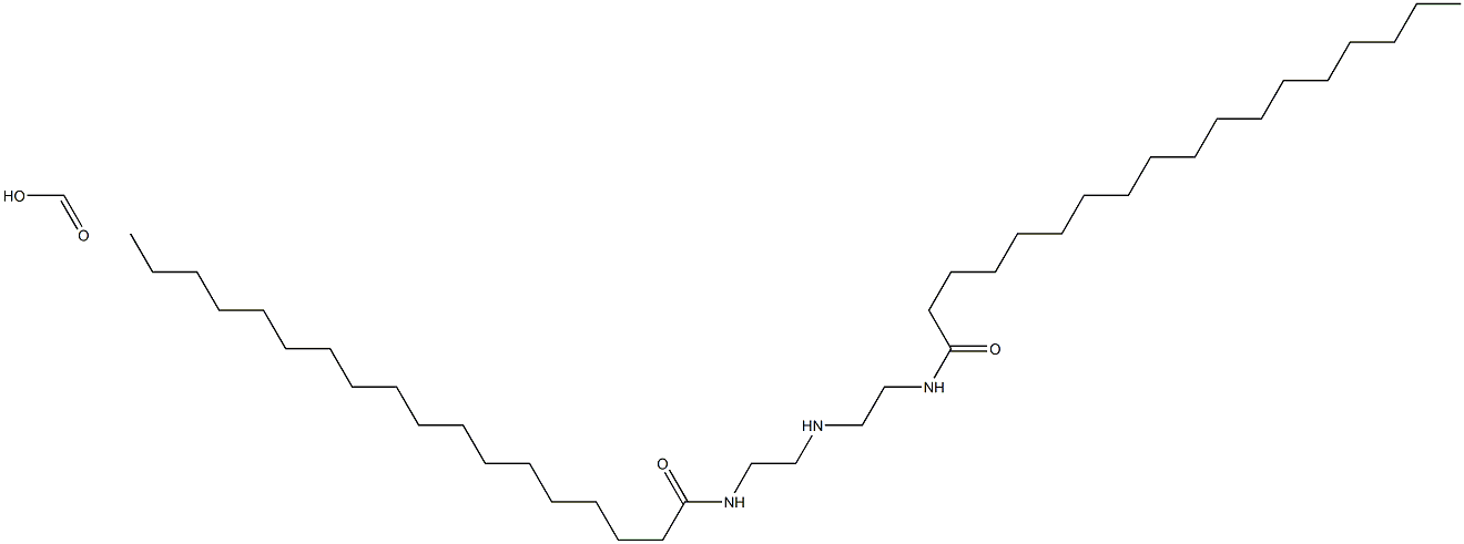 formic acid, compound with N,N'-(iminodiethylene)bis[stearamide] (1:1) 구조식 이미지