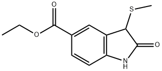 ethyl 3-(methylthio)-2-oxindoline-5-carboxylate 구조식 이미지