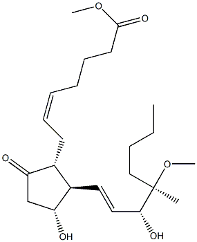 16-메틸-16-메톡시프로스타글란딘E2 구조식 이미지
