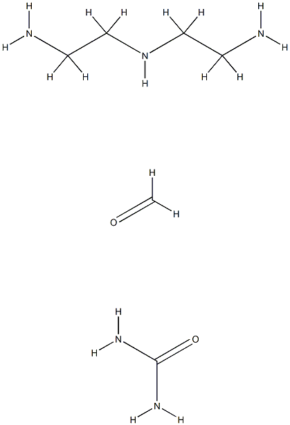 Urea, polymer with N-(2-aminoethyl)-1,2-ethanediamine and formaldehyde 구조식 이미지