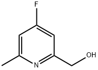 2-피리딘메탄올,4-플루오로-6-메틸-(9CI) 구조식 이미지