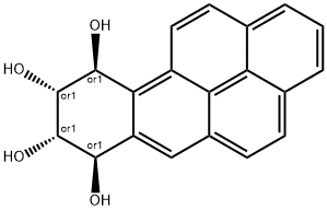 (7R,8S,9R,10S)-rel-7,8,9,10-Tetrahydrobenzo[a]pyrene-7,8,9,10-tetrol Structure