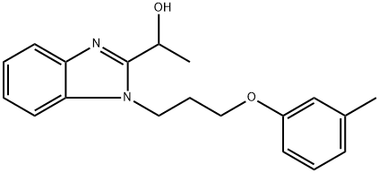 1-{1-[3-(3-methylphenoxy)propyl]-1H-benzimidazol-2-yl}ethanol Structure
