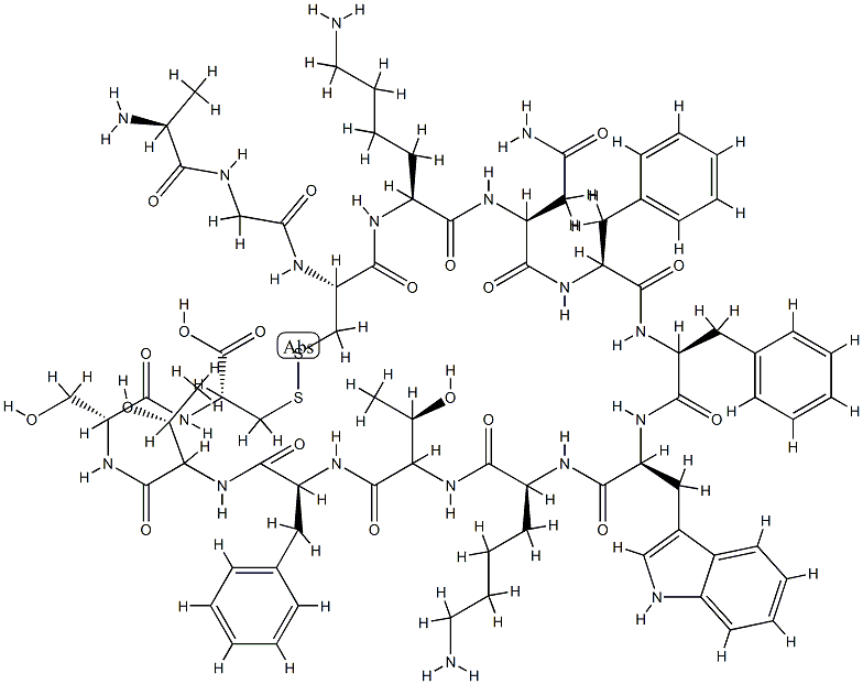 somatostatin, Ser(13)- 구조식 이미지