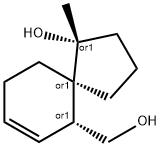Spiro[4.5]dec-7-ene-6-methanol, 1-hydroxy-1-methyl-, (1R,5R,6R)-rel- (9CI) Structure