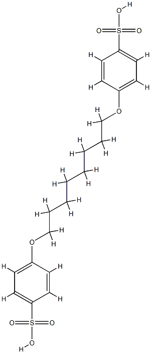 4-[8-(4-sulfophenoxy)octoxy]benzenesulfonic acid Structure