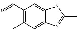 1H-벤즈이미다졸-5-카르복스알데히드,2,6-디메틸-(9CI) 구조식 이미지