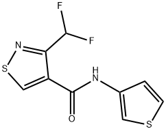 4-Isothiazolecarboxamide,3-(difluoromethyl)-N-3-thienyl-(9CI) Structure