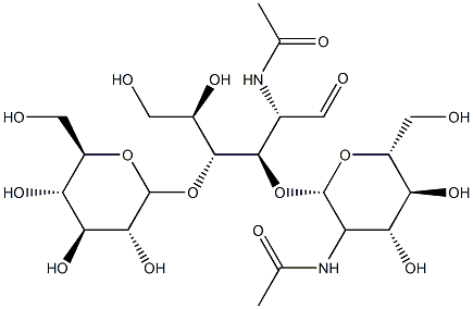 mannopyranosyl-(1-4)-2-acetamido-2-deoxyglucopyranosyl-(1-4)-2-acetamido-2-deoxyglucopyranose Structure