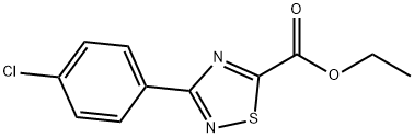 ethyl 3-(4-chlorophenyl)-1,2,4-thiadiazole-5-carboxylate Structure