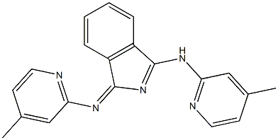 1,3-bis(4-Methyl-2′-piridyliMino)isoindoline Structure