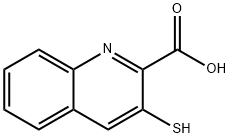 2-퀴놀린카르복실산,3-메르캅토-(9CI) 구조식 이미지