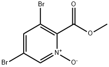 2-피리딘카르복실산,3,5-디브로모-,메틸에스테르,1-산화물 구조식 이미지