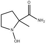 2-Pyrrolidinecarboxamide,1-hydroxy-2-methyl-(9CI) 구조식 이미지