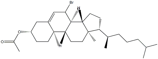 3β-아세톡시-7ξ-브로모콜레스트-5-엔 구조식 이미지