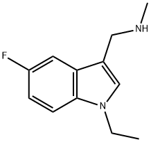 1H-Indole-3-methanamine,1-ethyl-5-fluoro-N-methyl-(9CI) 구조식 이미지