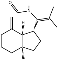 N-[2-Methyl-1-[(1R,7aα)-octahydro-3aα-methyl-7-methylene-1H-inden-1α-yl]-1-propenyl]formamide 구조식 이미지
