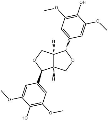 (3aα,6aα)-1α,4α-Bis(3,5-dimethoxy-4-hydroxyphenyl)tetrahydro-1H,3H-furo[3,4-c]furan 구조식 이미지