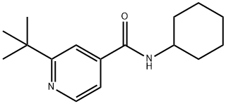 4-피리딘카르복사미드,N-시클로헥실-2-(1,1-디메틸에틸)-(9Cl) 구조식 이미지