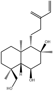 (1R,8aα)-Decahydro-8α-hydroxymethyl-3,4aβ,8-trimethyl-4β-(3-methylene-4-pentenyl)-1α,3α-naphthalenediol 구조식 이미지