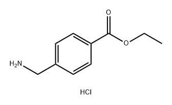 Benzoic acid, 4-(aminomethyl)-, ethyl ester, hydrochloride (1:1) 구조식 이미지