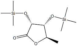 2-O,3-O-Bis(trimethylsilyl)-5-deoxy-D-ribo-pentonic acid γ-lactone 구조식 이미지