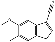 1H-Indene-3-carbonitrile,5-methoxy-6-methyl-(9CI) Structure