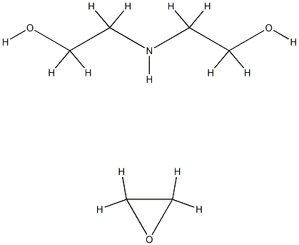 Ethanol,2,2'-iminobis-,polymer with oxirane Structure