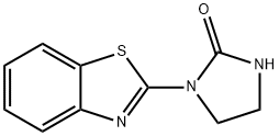 2-Imidazolidinone,1-(2-benzothiazolyl)-(9CI) Structure