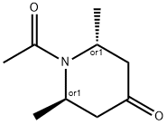 4-Piperidinone, 1-acetyl-2,6-dimethyl-, (2R,6R)-rel- (9CI) Structure