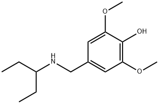 2,6-dimethoxy-4-[(pentan-3-ylamino)methyl]phenol 구조식 이미지