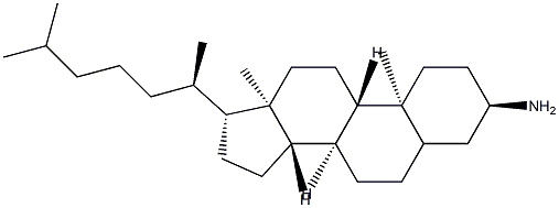 (3R,8R,9S,10S,13R,14S,17R)-10,13-dimethyl-17-((R)-6-methylheptan-2-yl)hexadecahydro-1H-cyclopenta[a]phenanthren-3-amine Structure