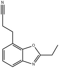 7-Benzoxazolepropanenitrile,2-ethyl-(9CI) 구조식 이미지