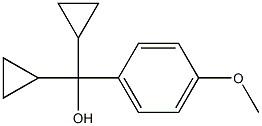 Benzenemethanol, a,a-dicyclopropyl-4-methoxy- Structure